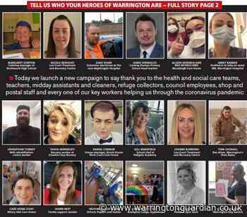 Live coronavirus updates as we celebrate the Heroes of Warrington