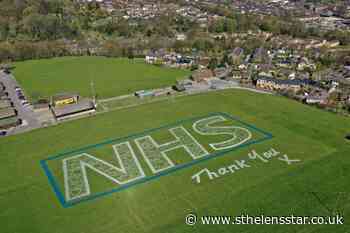Huge grass painting to celebrate NHS heroes - St Helens Star