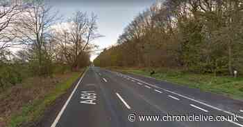 Cyclist taken to hospital after suspected hit and run on A691