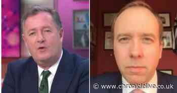 Livid Piers Morgan clashes with Matt Hancock in fractious interview