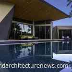 Californian geology inspired home’s floating roof canopy design