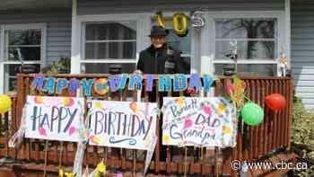 This Ontario veteran couldn't celebrate his 105th birthday — so he got a parade instead