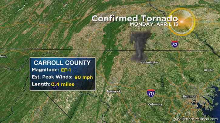 EF-1 Tornado Touched Down In Carroll County During Monday’s Storms