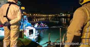 Man taken to hospital after being rescued from canal boat at Harbourside