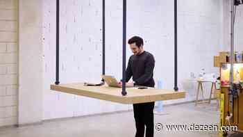 JCPCDR Architecture constructs Flying Table with seat belt-like mechanism - Dezeen