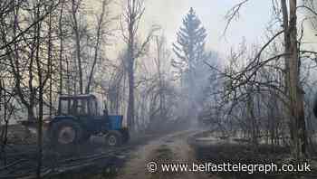 New wildfires in area round Ukraine’s Chernobyl plant