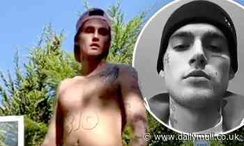 Cindy Crawford's son Presley Gerber shows off his new GUN tattoo