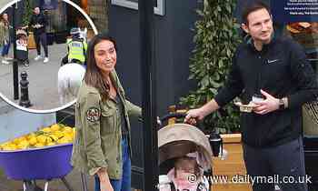 Christine and Frank Lampard chat to police officers on duty amid coronavirus lockdown