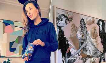 Rebecca Judd's extensive art collection of commissioned pieces hanging in her $7.3million mansion