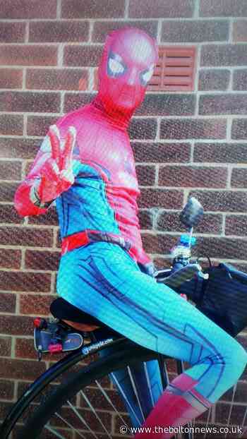 Bolton's Spider-Man penny-farthing rider keeps his identity a secret - The Bolton News