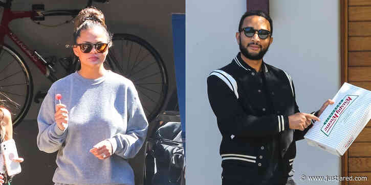 Chrissy Teigen & John Legend Gifted Donuts to the Paparazzi, Who Didn't Take Them!