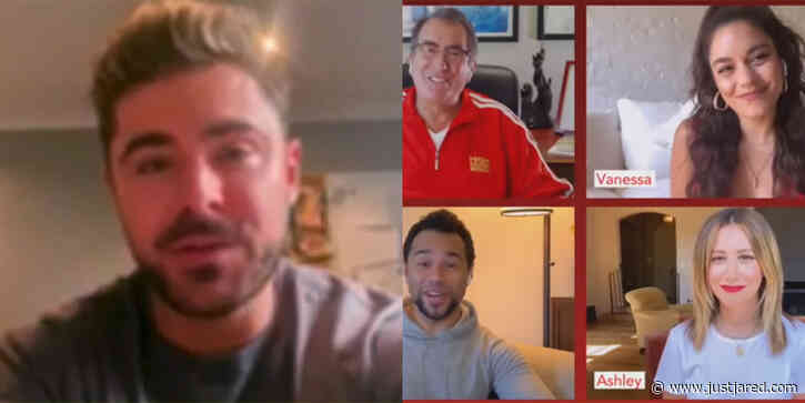 Zac Efron Didn't Sing with the 'High School Musical' Cast, But He Joined Them for a TV Reunion!