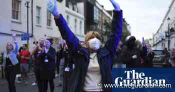 Coronavirus: people across the UK play music and clap for carers – video