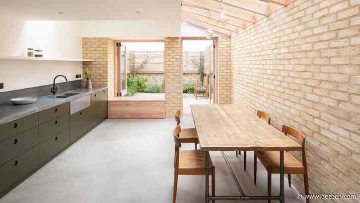 Oliver Leech Architects uses soft colours to create bright and airy kitchen extension