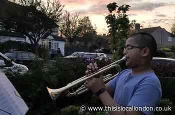 Carshalton 12-year-old plays trumpet in tribute to NHS