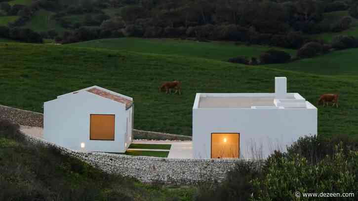 Minimal white buildings form Menorca house by architect Marina Senabre