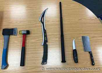 Machete and hammer seized in drugs raid on Longshaw Street