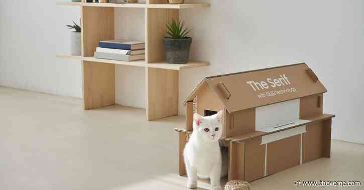 Samsung’s new TV packaging can be recycled to make a cat house