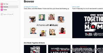 Apple Music on the web now out of beta and ready for the One World concert