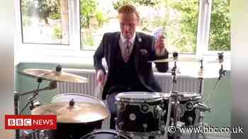 Weather presenter goes viral drumming to BBC News theme