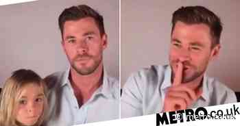 Avengers star Chris Hemsworth's son crashes interview from home - Metro.co.uk