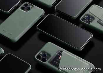 Mujjo slate green leather iPhone cases