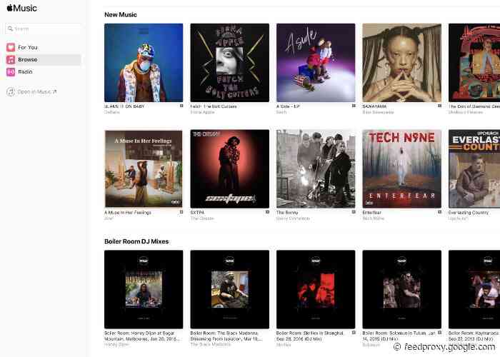 Apple Music web access leaves beta