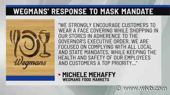 Both Wegmans and Tops in support of face covering mandate
