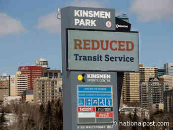 Colby Cosh on COVID-19 in Edmonton: The party's over on buses and trains - National Post