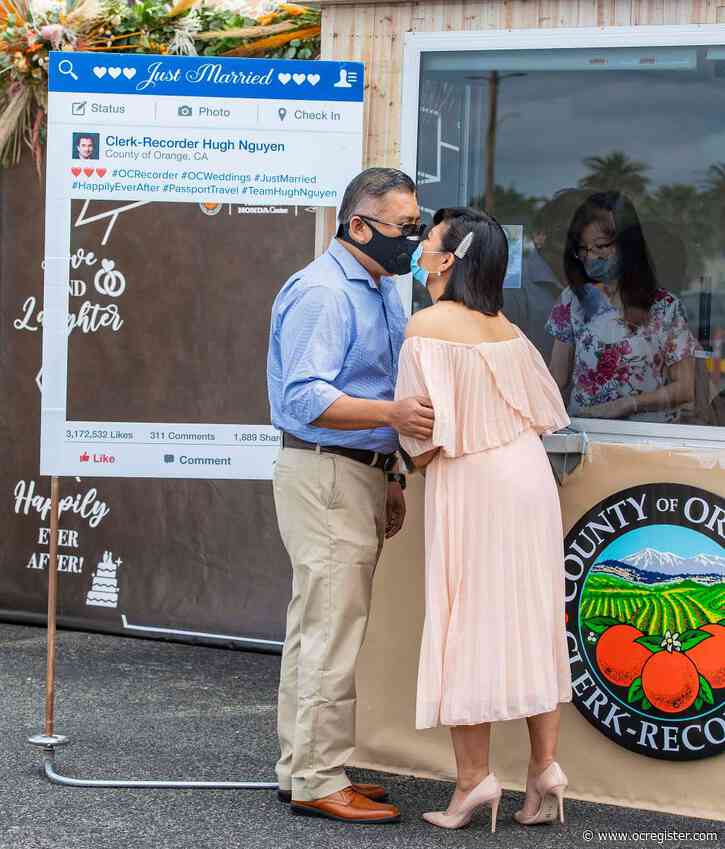 Marriages performed at a ticket booth? Coronavirus forces OC Clerk-Recorder to get creative