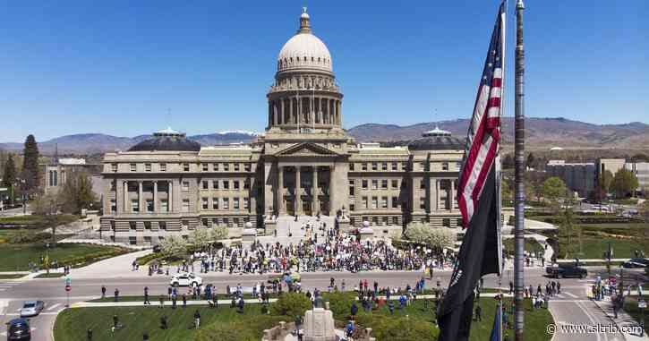 Hundreds defy Idaho’s stay-at-home order at Capitol protest