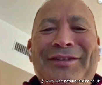 England Rugby's Eddie Jones pops up on kids 'pass it on' video
