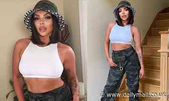 Jesy Nelson shows off her taut abs in a crop top amid lockdown... days after split from Chris Hughes