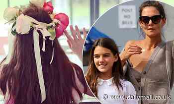 Katie Holmes shares sweet photo of her birthday girl daughter Suri wearing a flower crown