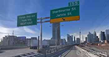 Westbound Sherbourne/Jarvis ramp on Gardiner Expressway to reopen April 19 - Global News