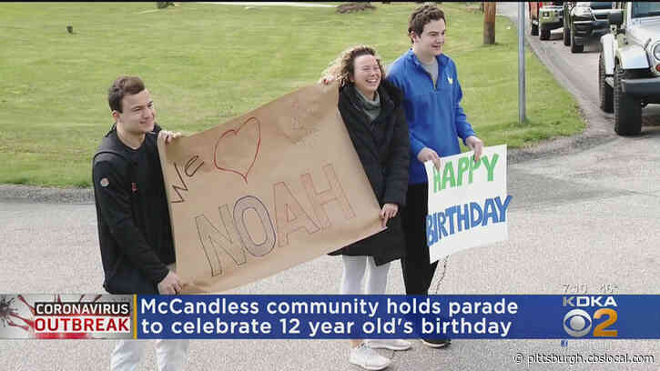 McCandless Community Gives 12-Year Old A Birthday Parade