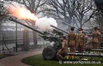 When will the next gun salute in Museum Gardens be?