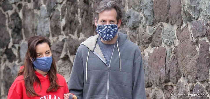 Aubrey Plaza & Longtime Boyfriend Jeff Baena Walk Their Dogs in Rare Outing