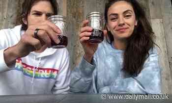 Ashton Kutcher and Mila Kunis launch  'Quarantine Wine' for charity