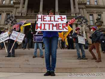 Fox News host defended anti-lockdown protesters carrying Confederate flags and falsely accused Michigan's governor of calling them Nazis