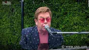 Elton John livestreams performance of 'I'm Still Standing' from his backyard