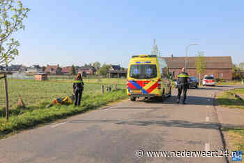 Motorrijdster belandt in greppel Waatskamp Ospel - Nederweert24