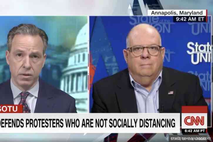 Maryland's GOP governor isn't sure why Trump is encouraging protesters when his own plan says economy can't reopen yet