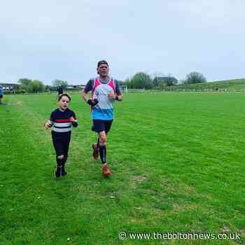 Marathon man runs 131 laps at Turton FC to raise money for Bolton Hospice