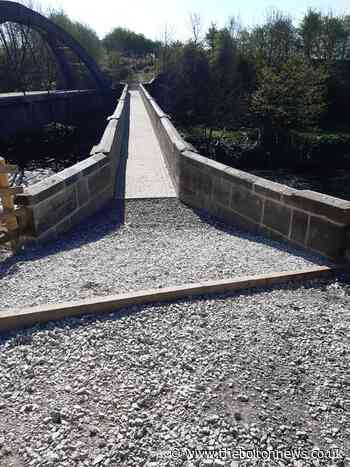 Packhorse Bridge in Prestolee restored to to former glory