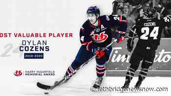 Dylan Cozens named Lethbridge Hurricanes' MVP - Lethbridge News Now