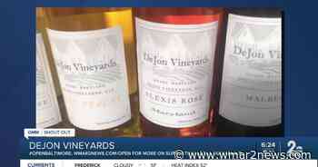 DeJon Vineyards in Hydes says "We're Open Baltimore!" - wmar2news.com