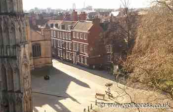 VIDEO: Deserted York scenes captured from high above by a drone