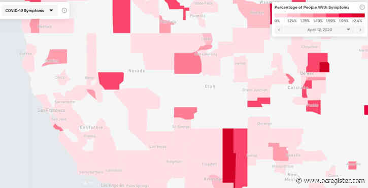 Facebook maps coronavirus based on people reporting their symptoms: Here’s how Southern California is doing