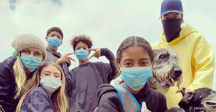 Heidi Klum's Family Enjoys a Hike with Their Dogs While Social Distancing amid Coronavirus